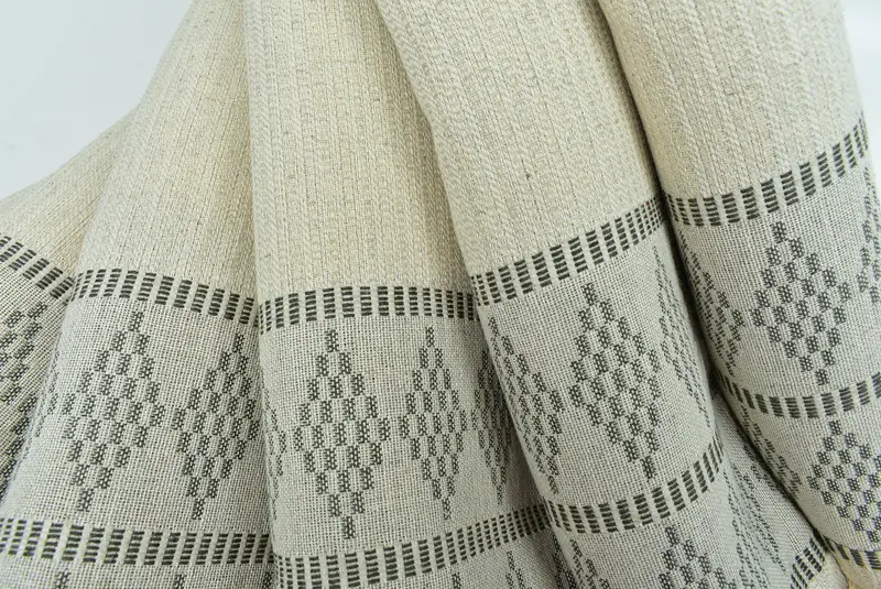 70x36 Linen Kilim Design Towel, Bridesmaid Gift Towel, Quick-Dry Beach Towel, Large Turkish Towel, Custom Turkish Towel, Baby Boy Gift - 5