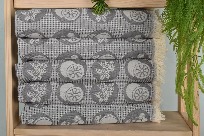 28x20 Cotton Fruits Patterned Towel, Personalized Gifts, Bridesmaid Towel, Turkish Towel Hand Towel, Monogram Kitchen Towel, Merry Christmas Gifts - 2