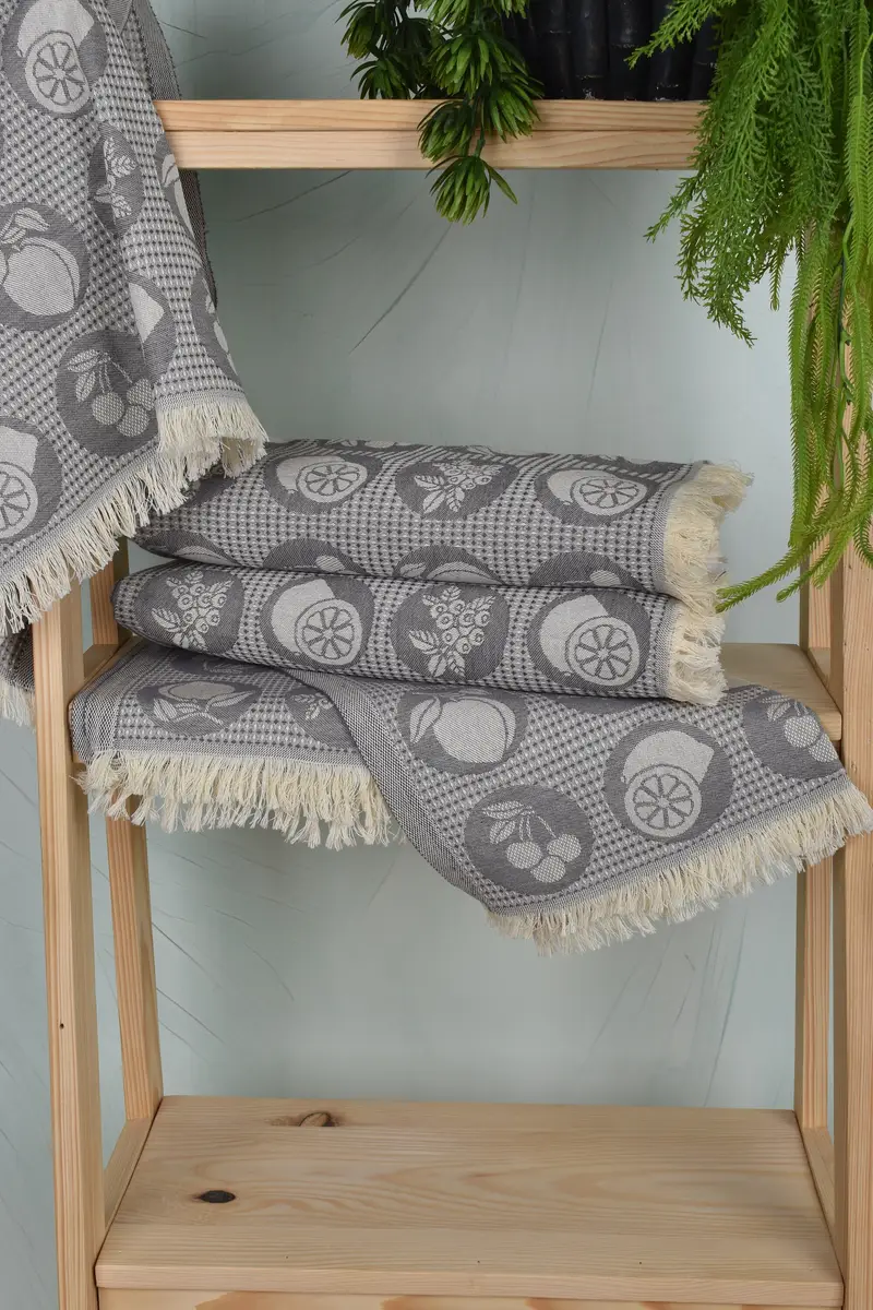 28x20 Cotton Fruits Patterned Towel, Personalized Gifts, Bridesmaid Towel, Turkish Towel Hand Towel, Monogram Kitchen Towel, Merry Christmas Gifts - 7