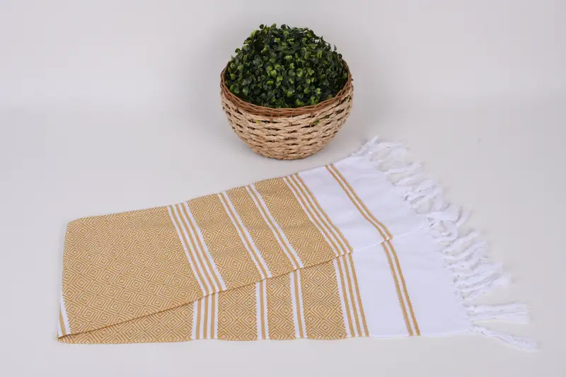 Monogram havlu, doğum günü hediyesi, 40x18 pamuklu elmas havlu, dekoratif havlu, küçük banyo havlu, nedime hediyeleri, bekarlık havlu, mutfak havlu - 4