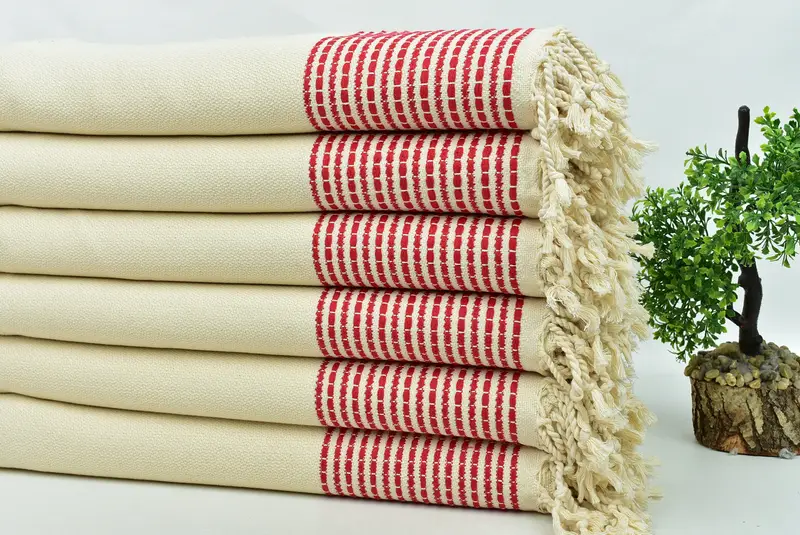 Bridesmaid Towel, Peshtemal Towel USA, Hammam towel, Personalized Bridesmaid Gift, 70x36 Cotton Striped Towel, Bridal Party Gifts, Best Beach Towel - 3