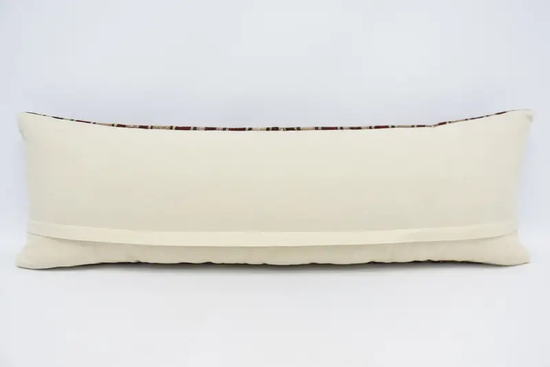 Pillow Cover, 16x48 Beige Cushion Case, Vintage Pillow, Kilim Pillow Cover, Turkish Corner Pillow Sham, Ethnical Kilim Rug Pillow - 6