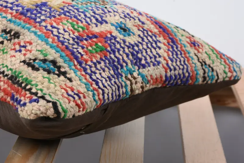 Pet Pillow, Colorful Pillow Sham, Kilim Pillow Cover, Cushion Case, Pillow for Couch, 12x20 Blue Pillow, Ethnic Cushion Cover, Vintage Pillow - 7