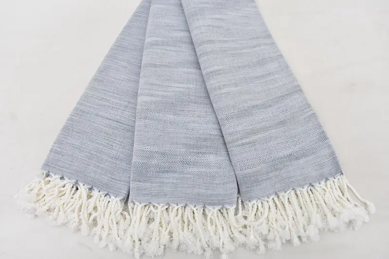 Quick-Dry Beach Towel, 70x36 Cotton Herringbone Towel, Gift For Her, Sand-Resistant Peshtemal, Personalised Gift, Sand-resistant towel - 4
