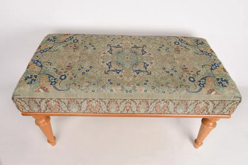 Modüler Yeşil & Bronz Kilim Osmanlı, Yün Karışımlı Koltuk Takımı