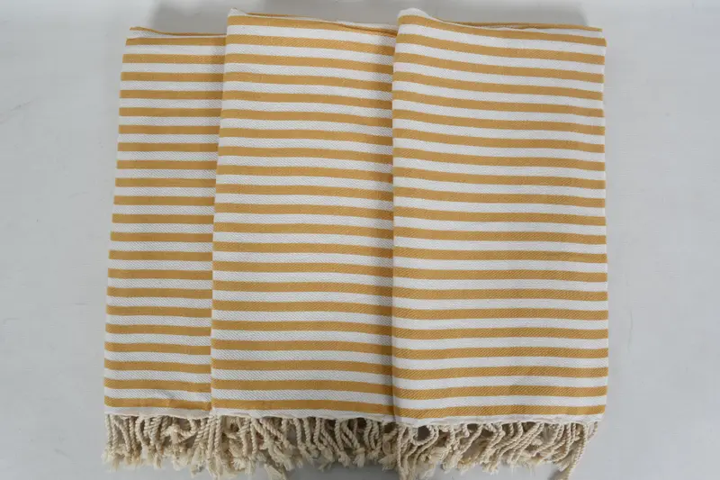 Bachelorette Party Decorations, Home Gift, Bridal Shower Gift, 70x40 Cotton Striped Towel, Handwoven organic Turkish towel for spa, Absorbent towel - 3
