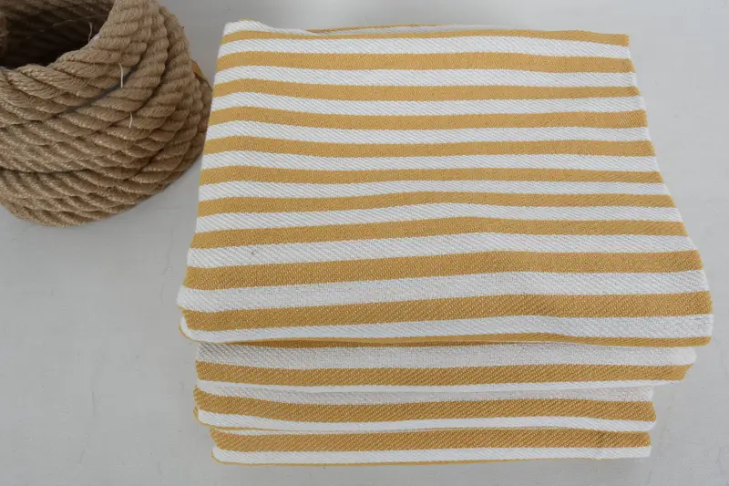 Bachelorette Party Decorations, Home Gift, Bridal Shower Gift, 70x40 Cotton Striped Towel, Handwoven organic Turkish towel for spa, Absorbent towel - 5
