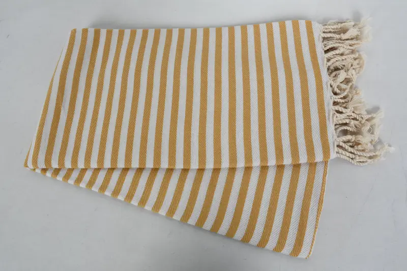 Bachelorette Party Decorations, Home Gift, Bridal Shower Gift, 70x40 Cotton Striped Towel, Handwoven organic Turkish towel for spa, Absorbent towel - 6