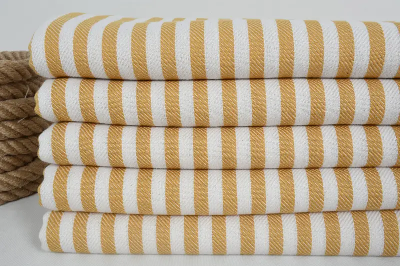 Bachelorette Party Decorations, Home Gift, Bridal Shower Gift, 70x40 Cotton Striped Towel, Handwoven organic Turkish towel for spa, Absorbent towel - 2
