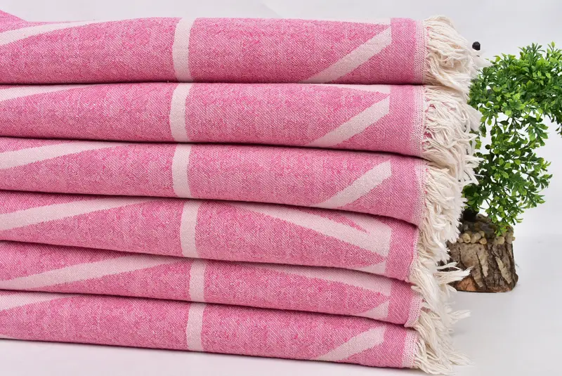 Sand-free towel, Handmade Gift, 70x40 Cotton Asymmetric Design Towel, Turkish Towel Set, Bridesmaid Favors, Spa Gift Towel, Custom Wedding Gifts - 4