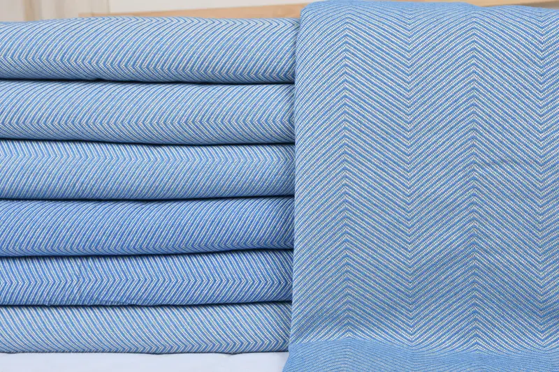 Woven Blanket, Best Friend Christmas Gift, Boho Throw Blankets, Monogram Beach Blanket, Bachelorette Gifts, 84x68 Cotton Zig zag Towel - 3
