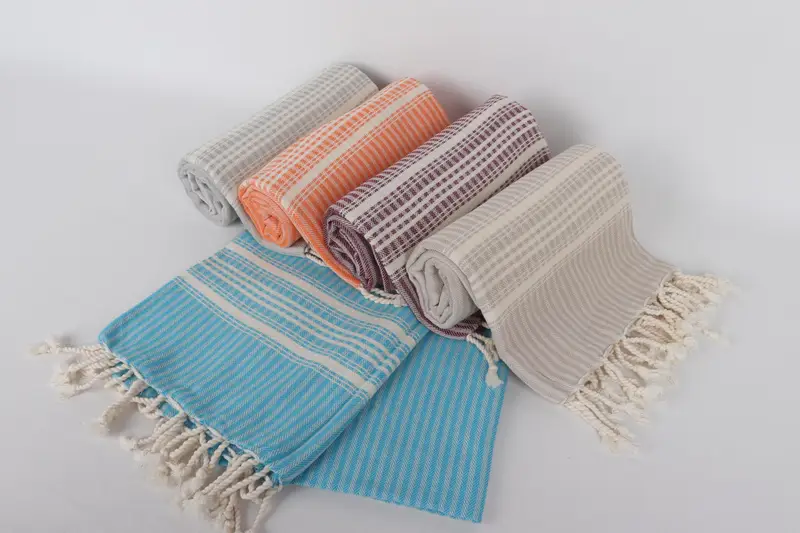 68x38 Linen Striped Towel, Family Gift, Bulk Order Towel, Bachelorette Party Decorations, Best Friend Gift, Best Wedding Gift, Housewarming Gift - 5