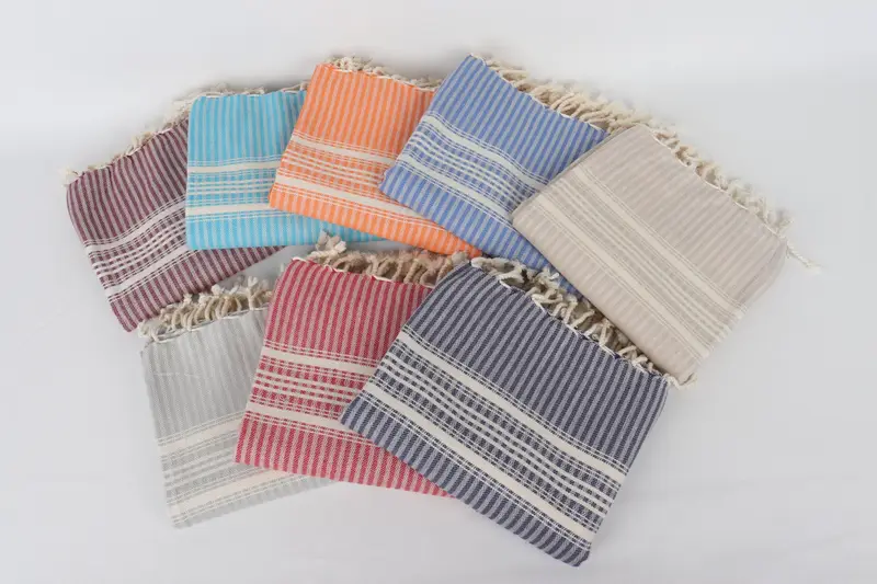 68x38 Linen Striped Towel, Family Gift, Bulk Order Towel, Bachelorette Party Decorations, Best Friend Gift, Best Wedding Gift, Housewarming Gift - 3