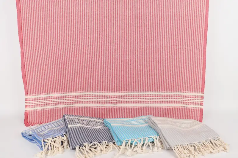 68x38 Linen Striped Towel, Family Gift, Bulk Order Towel, Bachelorette Party Decorations, Best Friend Gift, Best Wedding Gift, Housewarming Gift - 8