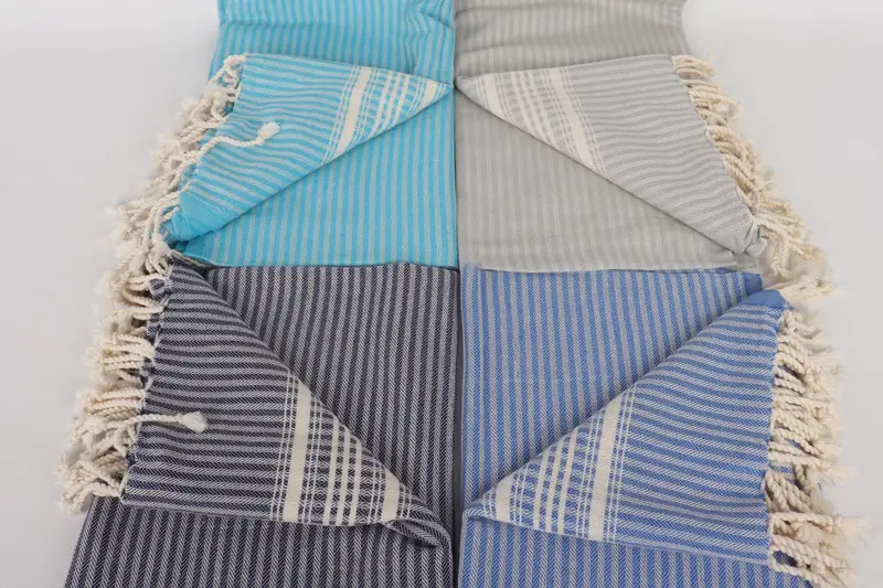 68x38 Linen Striped Towel, Family Gift, Bulk Order Towel, Bachelorette Party Decorations, Best Friend Gift, Best Wedding Gift, Housewarming Gift - 4