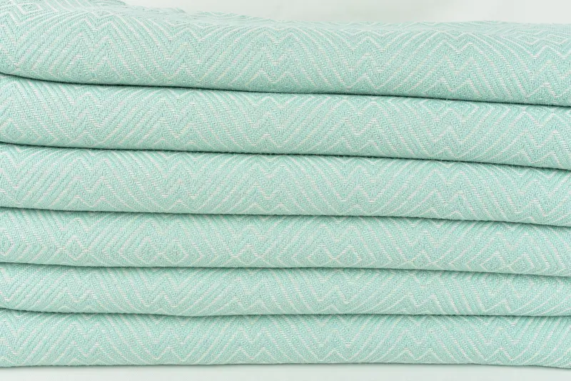 Organic Beach Towel, Wedding Towel, Custom Wedding Gift, 76x40 Cotton Diamond Towel, Custom Beach Towels, Unique Gift, Organic towel, Gifts For Him - 2