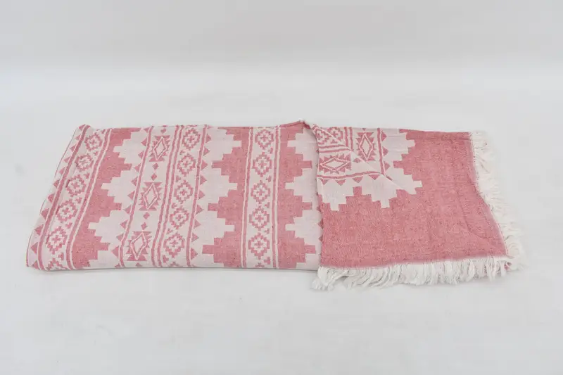 86x56 Cotton Kilim Towel, Bridal Shower Gift, Decorative Blanket, Bachelorette Party Gifts For Bride, Memorial Gift, Woven Throw Blanket - 8