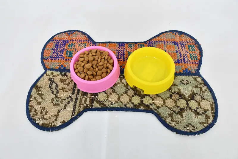 Orta Turuncu ve Kahverengi Pamuklu Köpük Dolgulu Evcil Hayvan Matı, Evcil Hayvan Pedleri