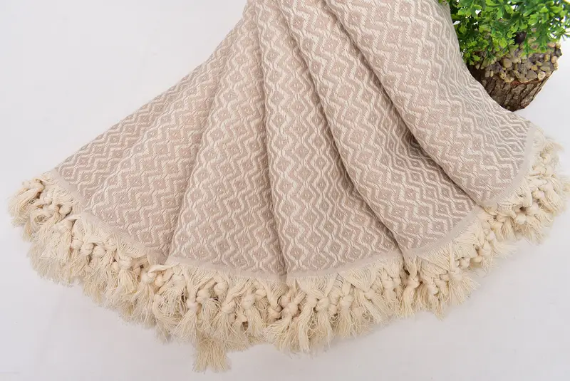 Travel towel, Beach Bachelorette Party Decorations, Organic towel, Wedding Day Gift For Bride, 70x40 Cotton Diamond Towel, Organic Turkish towel - 4