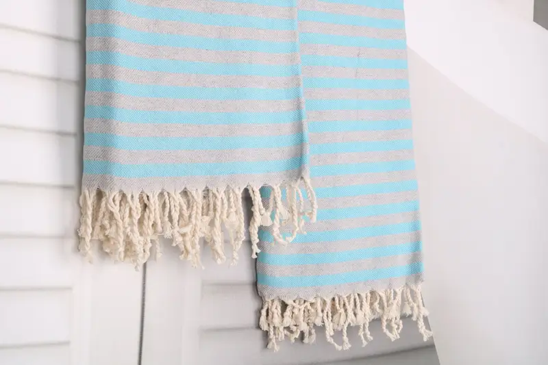 70x36 Cotton Striped Towel, Bachelor Bachelorette Party Favors, Peshtemal Towel, Housewarming Gift, Decorative Towel, Bridesmaid Proposal Gift - 8