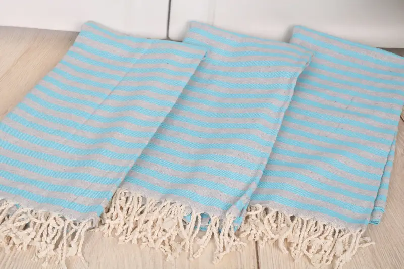 70x36 Cotton Striped Towel, Bachelor Bachelorette Party Favors, Peshtemal Towel, Housewarming Gift, Decorative Towel, Bridesmaid Proposal Gift - 6
