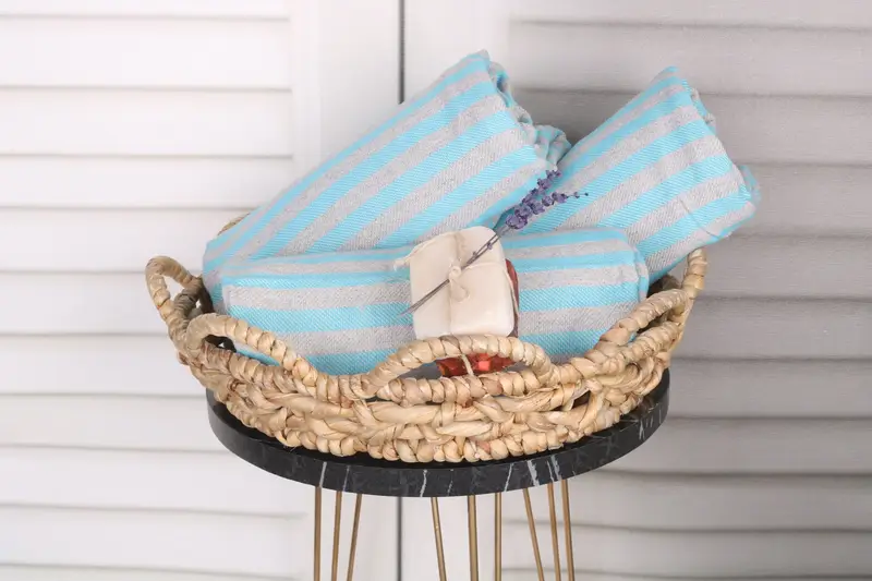70x36 Cotton Striped Towel, Bachelor Bachelorette Party Favors, Peshtemal Towel, Housewarming Gift, Decorative Towel, Bridesmaid Proposal Gift - 4