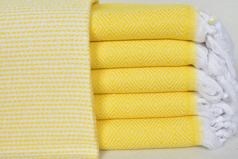 Gift For Wedding Day, Bachelorette Party Gift, Quick-Dry Beach Towel, Valentines Day Gift, 70x40 Cotton Diamond Towel, Quick-dry peshtemal - 1