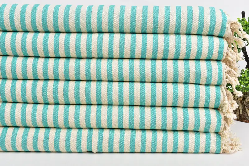 Monogram Mutfak Havlu, En İyi Düğün Hediyesi, Türk Çay Havlusu, Kişiselleştirilmiş El Havlusu, 40x18 Pamuklu Çizgili Havlu, Sevgililer Günü Hediye Fikri - 3