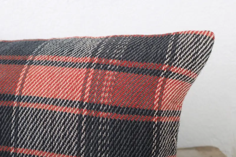 Ethnical Kilim Rug Pillow, Bright Cushion Case, 12x24 Brown Pillow Sham, Pillow for Sofa, Cushion Case, Boho Pillow Sham Cover - 5