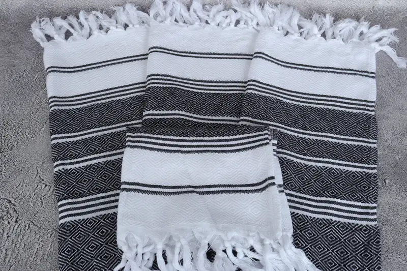 Personalized Dish Towel, 40x18 Cotton Diamond Towel, Monogrammed Hand Towel, Embroidery Towels, Gift For The Home Decor, Custom Hand Towel - 4