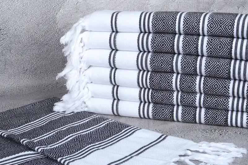 Personalized Dish Towel, 40x18 Cotton Diamond Towel, Monogrammed Hand Towel, Embroidery Towels, Gift For The Home Decor, Custom Hand Towel - 2