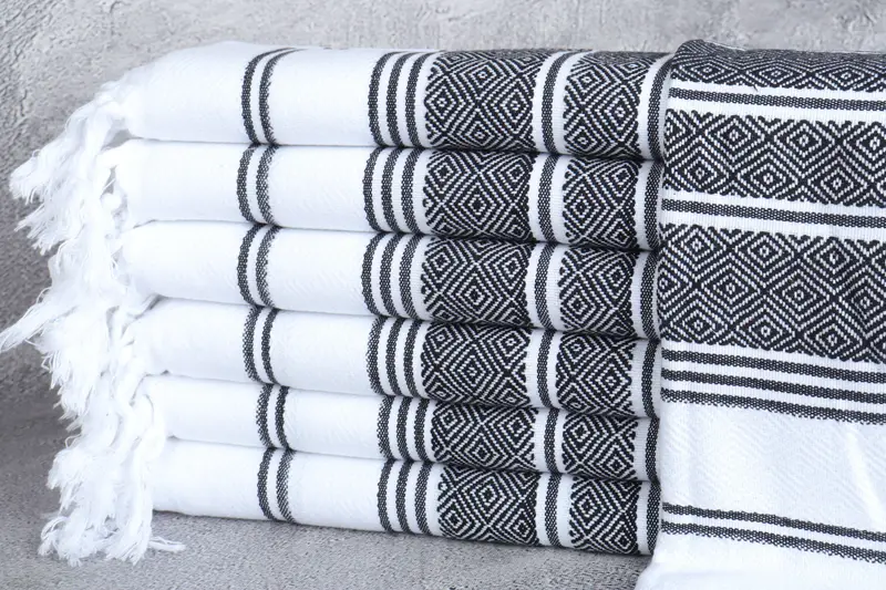 Personalized Dish Towel, 40x18 Cotton Diamond Towel, Monogrammed Hand Towel, Embroidery Towels, Gift For The Home Decor, Custom Hand Towel - 1