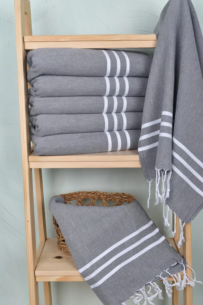 Gift For The Home Decor, 40x24 Cotton Striped Towel, Custom Hand Towel, Bachelorette Party Favor, Personalized Kitchen Towel, Monogrammed Hand Towel - 3