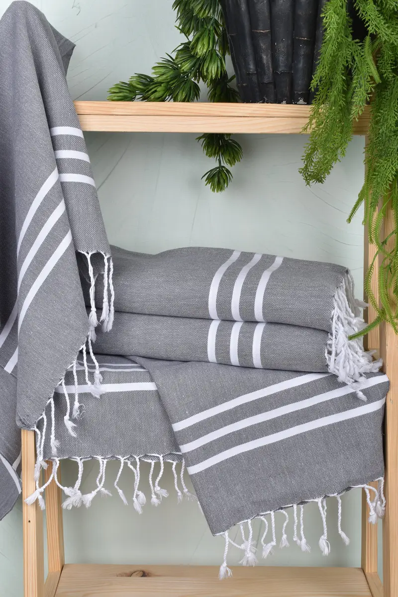 Gift For The Home Decor, 40x24 Cotton Striped Towel, Custom Hand Towel, Bachelorette Party Favor, Personalized Kitchen Towel, Monogrammed Hand Towel - 6