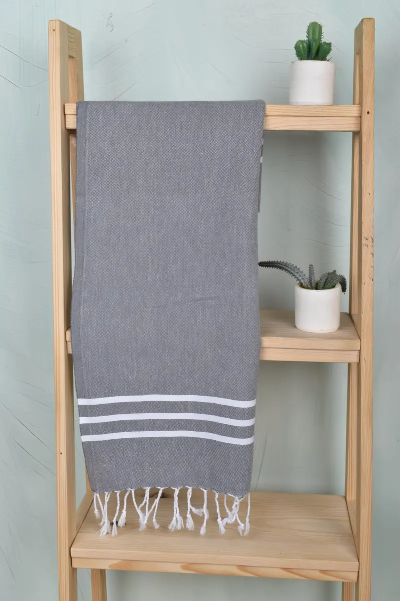 Gift For The Home Decor, 40x24 Cotton Striped Towel, Custom Hand Towel, Bachelorette Party Favor, Personalized Kitchen Towel, Monogrammed Hand Towel - 8