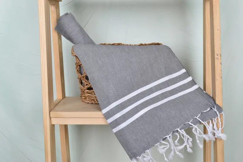 Gift For The Home Decor, 40x24 Cotton Striped Towel, Custom Hand Towel, Bachelorette Party Favor, Personalized Kitchen Towel, Monogrammed Hand Towel - 4