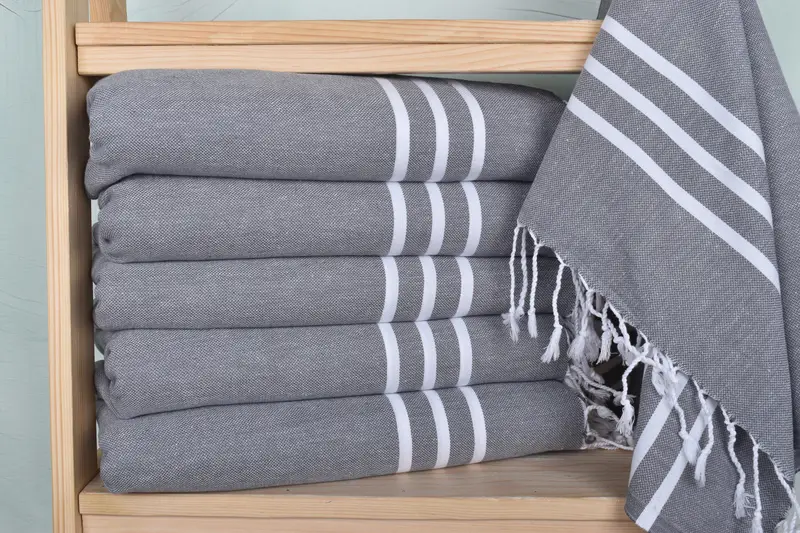 Gift For The Home Decor, 40x24 Cotton Striped Towel, Custom Hand Towel, Bachelorette Party Favor, Personalized Kitchen Towel, Monogrammed Hand Towel - 2