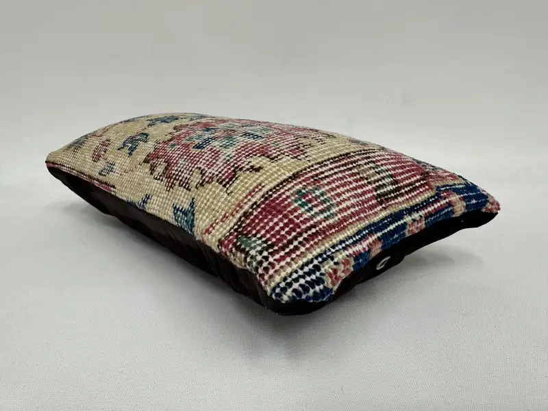 Pillow for Couch, 8x16 Beige Cushion Cover, Vintage Pillow, Pillow Sham, One Of A Kind Cushion, Oriental Cushion Cover, Kilim Cushion Sham - 6