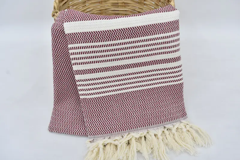 Bachelorette Party Gifts, Eco-Friendly Turkish Towel, Wedding Gifts Towel, 70x40 Cotton Striped Towel, Hammam towel, Welcome Wedding Gift - 6
