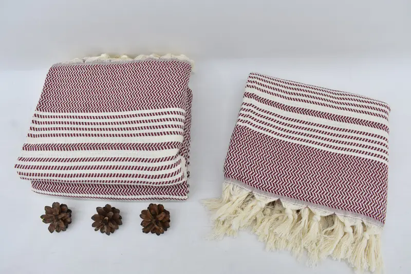 Bachelorette Party Gifts, Eco-Friendly Turkish Towel, Wedding Gifts Towel, 70x40 Cotton Striped Towel, Hammam towel, Welcome Wedding Gift - 8