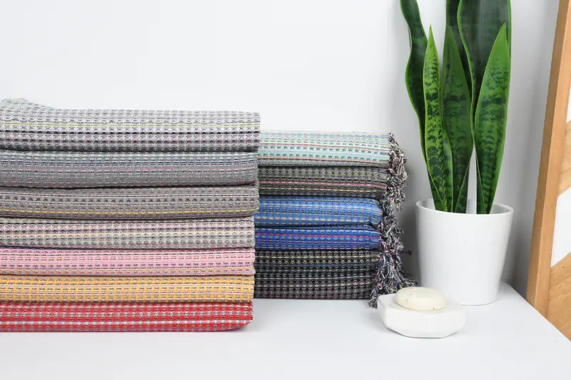 Wedding Gift Ideas, Wedding Favors, Kitchen Towel, Bridesmaid Towel, Monogram Towels, Xmas Gifts, Bathroom Towels, 38x18 Cotton Geometric Towel - 2