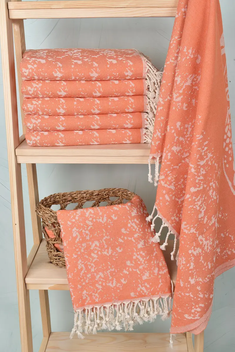 Turkish hand towel, Lightweight Turkish towel, Personalized Beach Towel, Bridal Shower Favor, 70x40 Cotton Carretta Patterned Towel, Spa Towel - 4