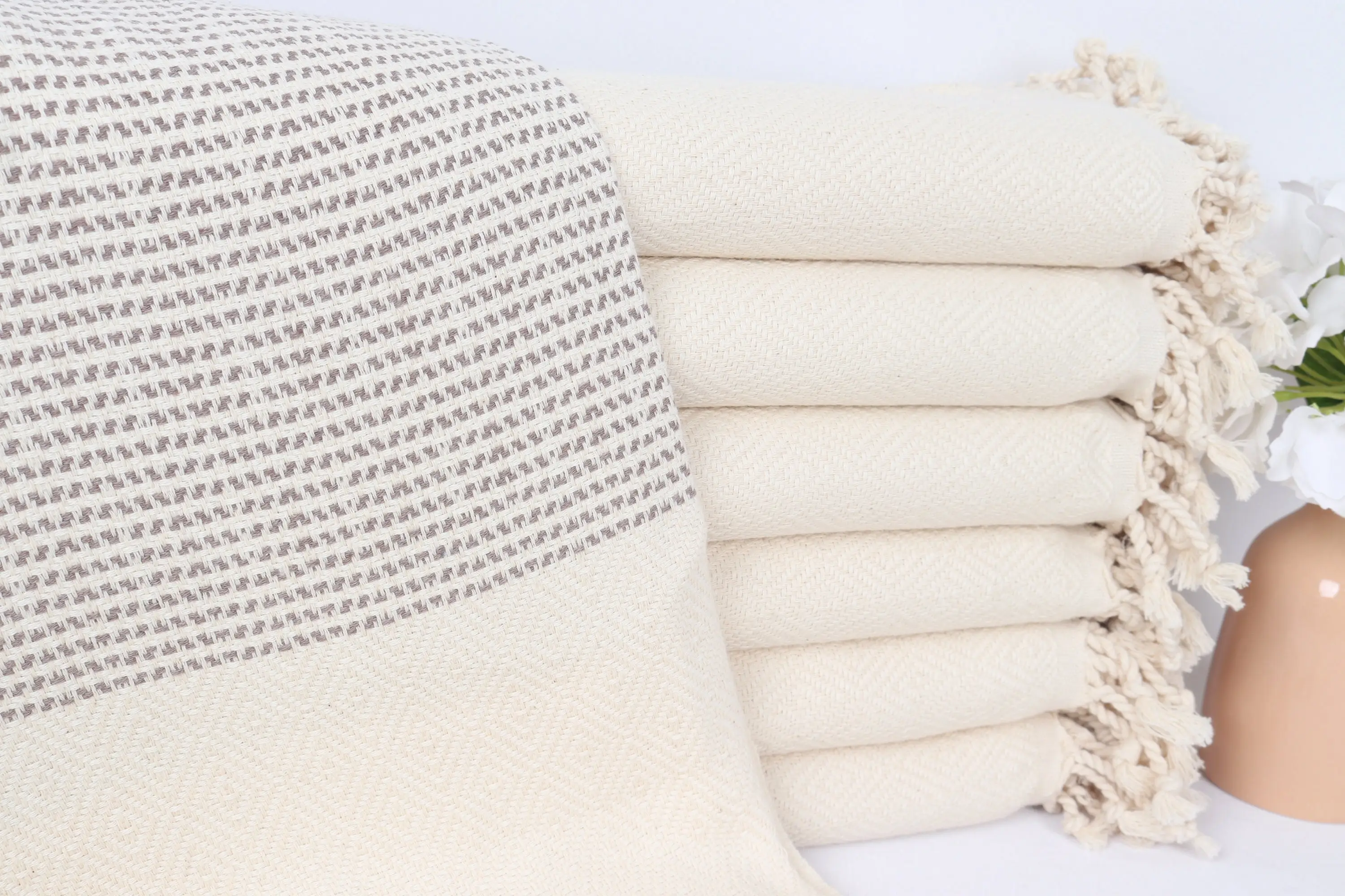 Brown Cotton Towel Personalized Bachelorette Gift, 40x71 Inches - 1