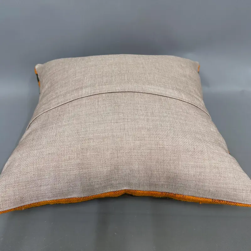 Southwestern Cushion, Cushion, Boho Pillow Sham Cover, Ethnical Kilim Rug Pillow, Antique Pillows, 18x18 Orange Cushion Cover - 7