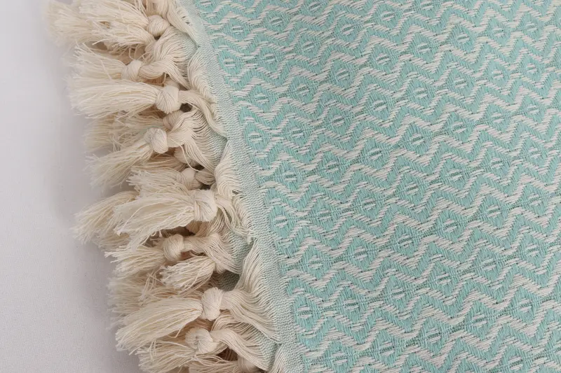 96x80 Cotton Diamond Towel, Boho Throw Blankets, Organic Beach Blanket, Bachelorette Gifts, Custom Wedding Gifts, Bridesmaid Proposal Gift - 7