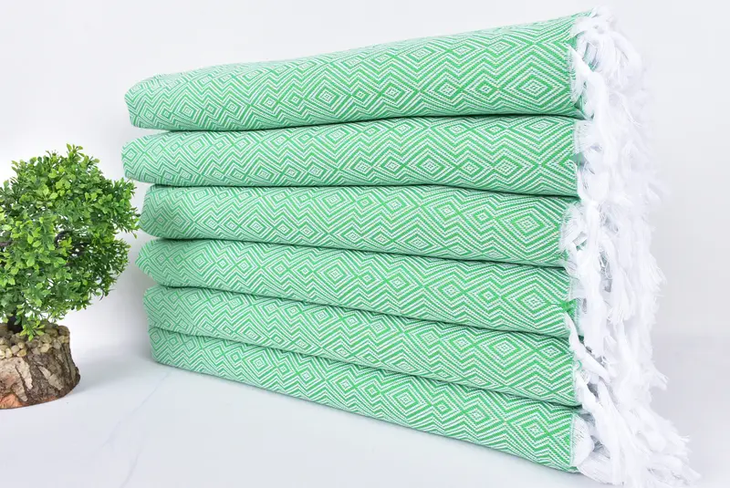 Toalla turca suave y absorbente, toalla de baño personalizada, regalo de toalla de playa, toalla de mano turca, regalo de compromiso, toalla de diamante de algodón 74x40, regalo para ella - 3