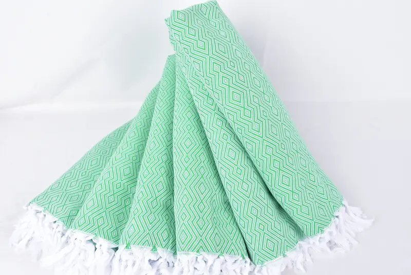 Toalla turca suave y absorbente, toalla de baño personalizada, regalo de toalla de playa, toalla de mano turca, regalo de compromiso, toalla de diamante de algodón 74x40, regalo para ella - 4