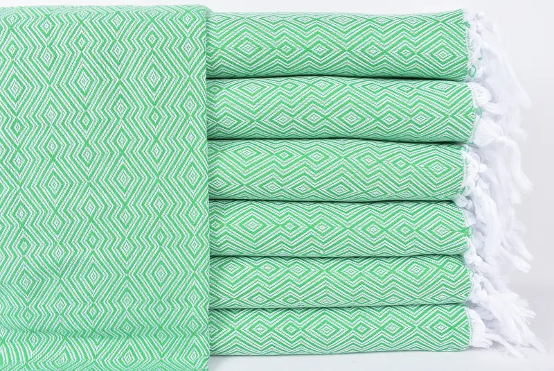 Toalla turca suave y absorbente, toalla de baño personalizada, regalo de toalla de playa, toalla de mano turca, regalo de compromiso, toalla de diamante de algodón 74x40, regalo para ella - 1