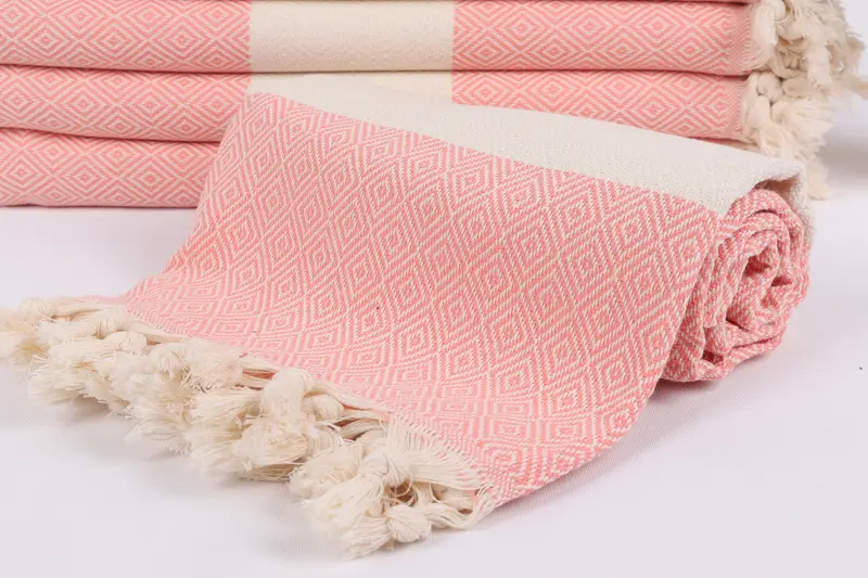 Best Friend Gift, Turkish Towel Beach, Handmade Turkish Towel, 70x40 Cotton Diamond Towel, Bridesmaid Gifts Personalized, Bachelorette Party Gift - 4