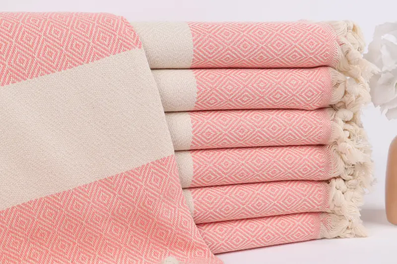 Best Friend Gift, Turkish Towel Beach, Handmade Turkish Towel, 70x40 Cotton Diamond Towel, Bridesmaid Gifts Personalized, Bachelorette Party Gift - 1
